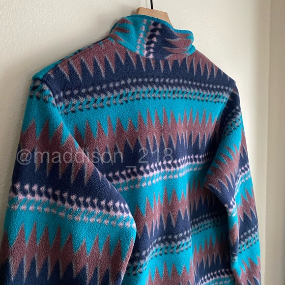 Patagonia Synchilla Snap-T Fleece Pullover Large Laughing Waters Elwha Blue L - Picture 6 of 10